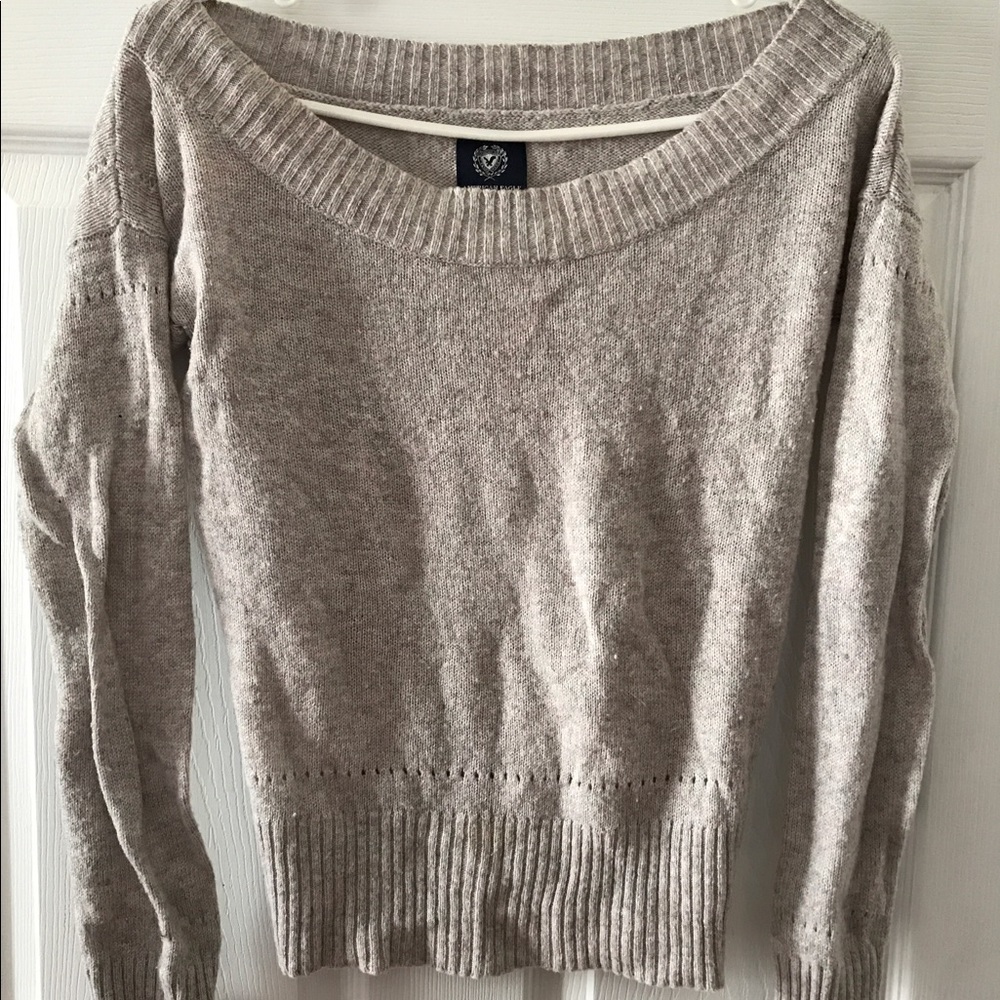 Grey and pink light sweater