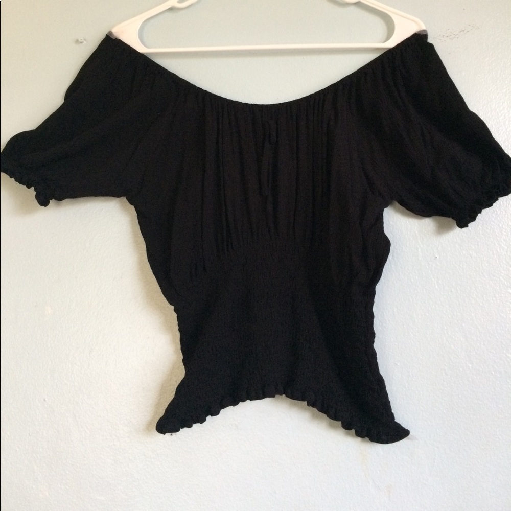 Off the shoulder crop top