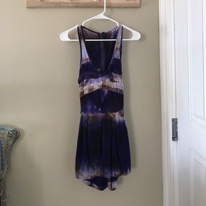 Urban outfitters purple tie dye romper