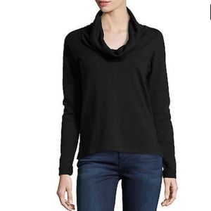 Cowl neck James Perse black long sleeve
