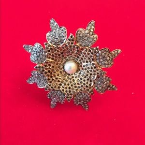 Champagne diamond statement ring