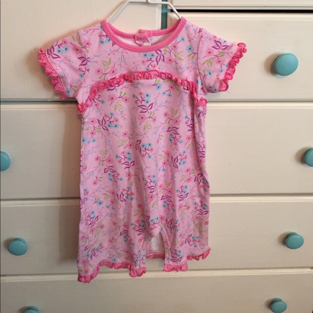 Frilly flower onesie