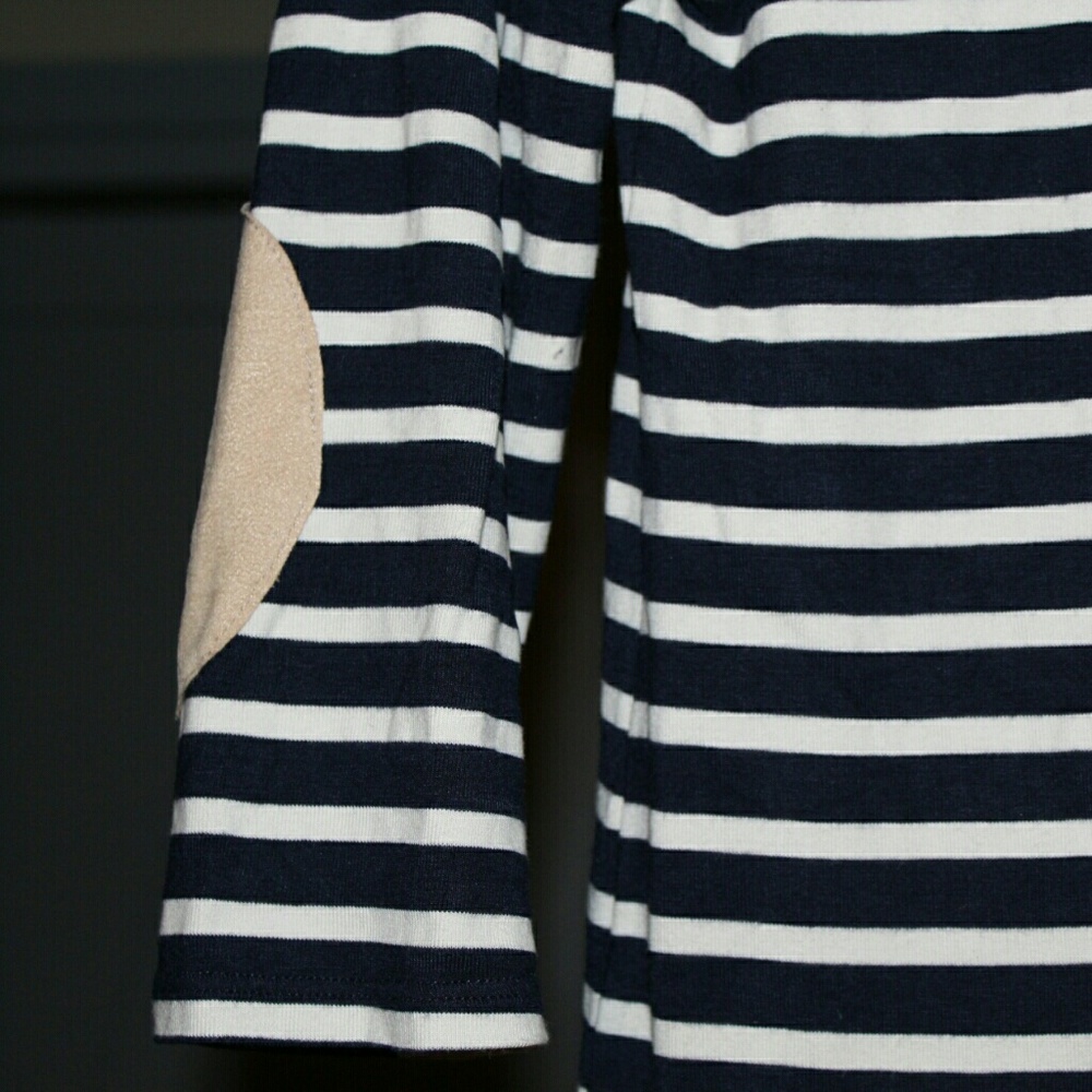 STRIPED SHIRT WITH ELBOW PADS