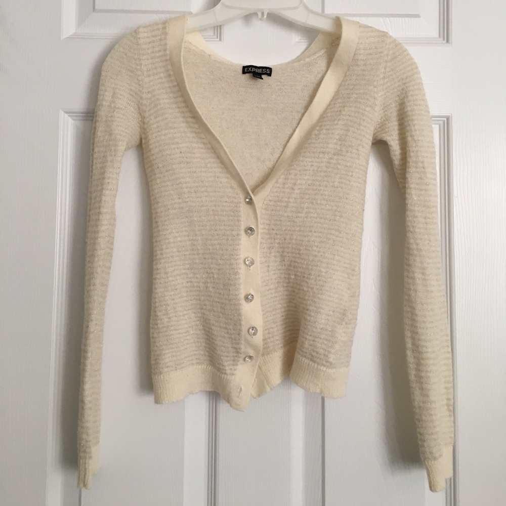 🎉3 for $15🎉 Express Cream Cardigan