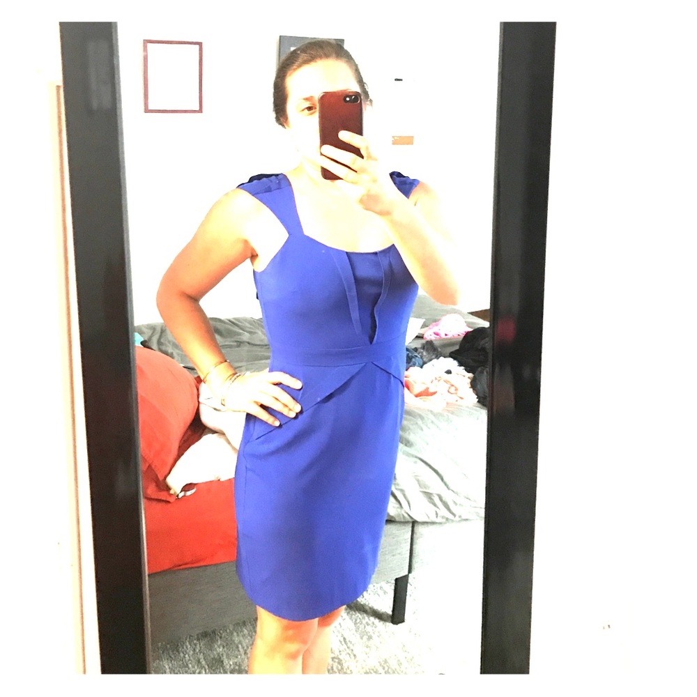 Blue cocktail dress
