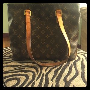 Louis Vuitton monogram piano cabas mezzo leather