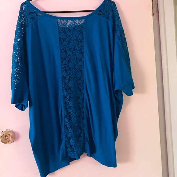 SOLD Lane Bryant Blue Top ❤️ - Picture 1 of 3