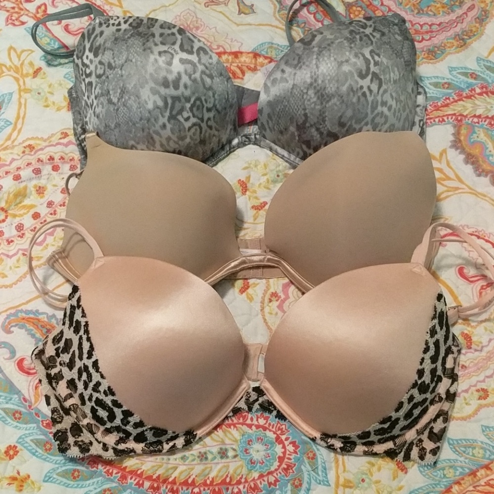 Bundle of 3 Pink-Victoria's Secret Bras