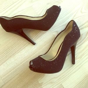 Nine West sequined heel with platform