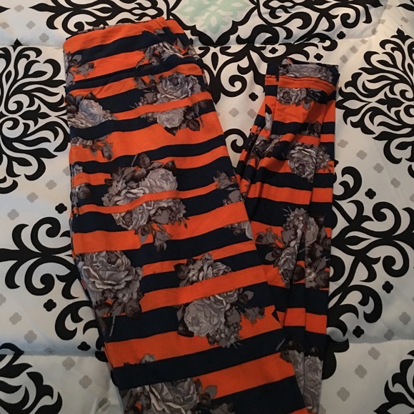 LulaRoe Floral Leggings - Picture 1 of 1