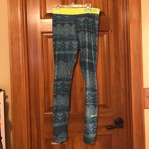 Nike pro fleece lined pants