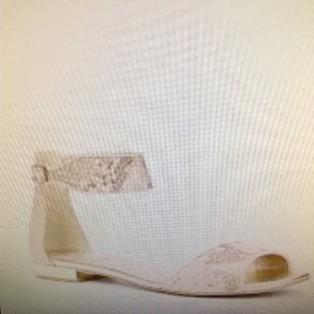 ISO 7.5 light pink ankle wrap Ann Taylor sandal