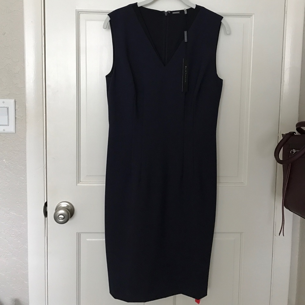 NWT Elie Tahari navy business dress size 8