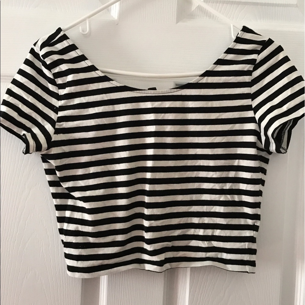 Striped crop top