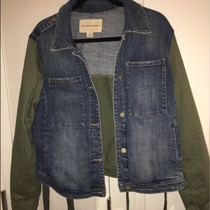 Denim & Green Jacket