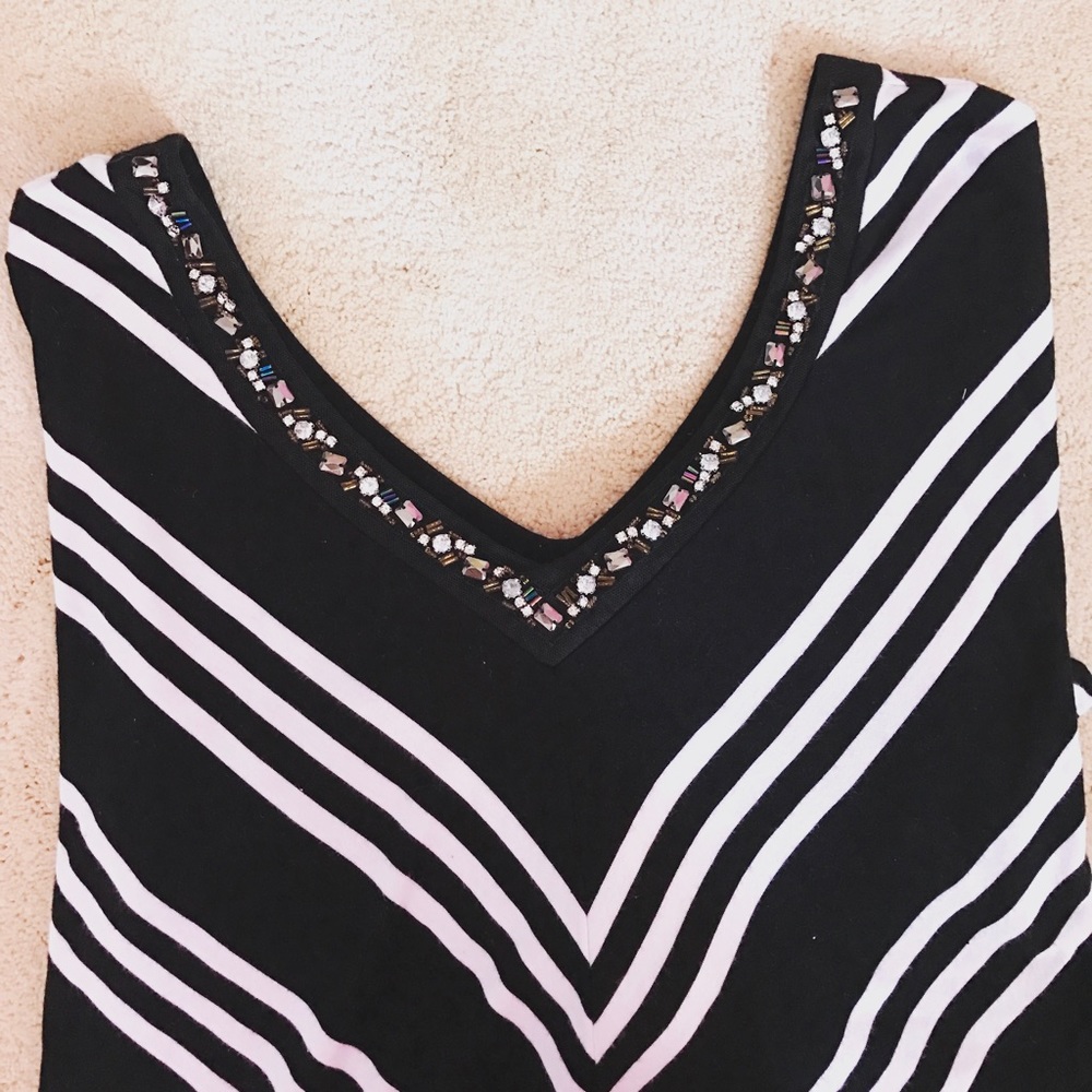 Lane Bryant Black and White Top