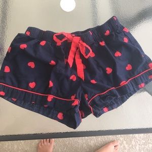 Pj shorts with hearts
