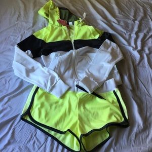 H&m track suit shorts and jacket!