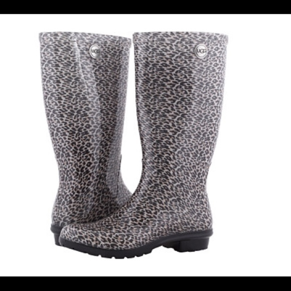 UGG Leopard Rain Boots