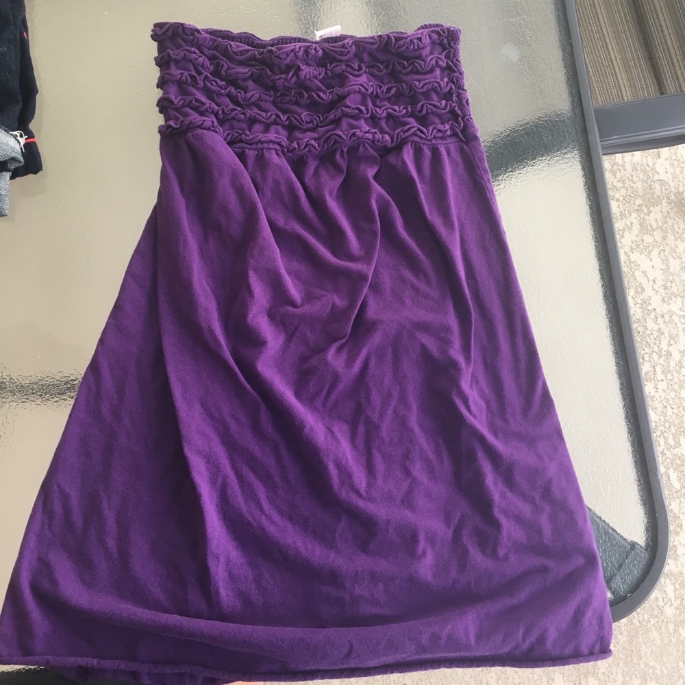 Purple swim cover up