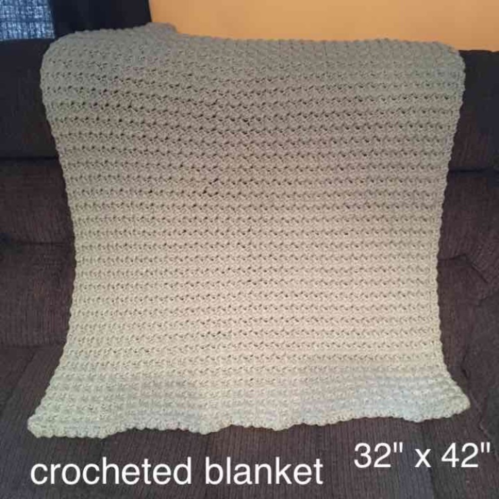 Crocheted blanket