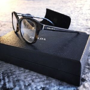 Prada PR05RV 2AU1O1  Havana Frame Eyeglasses