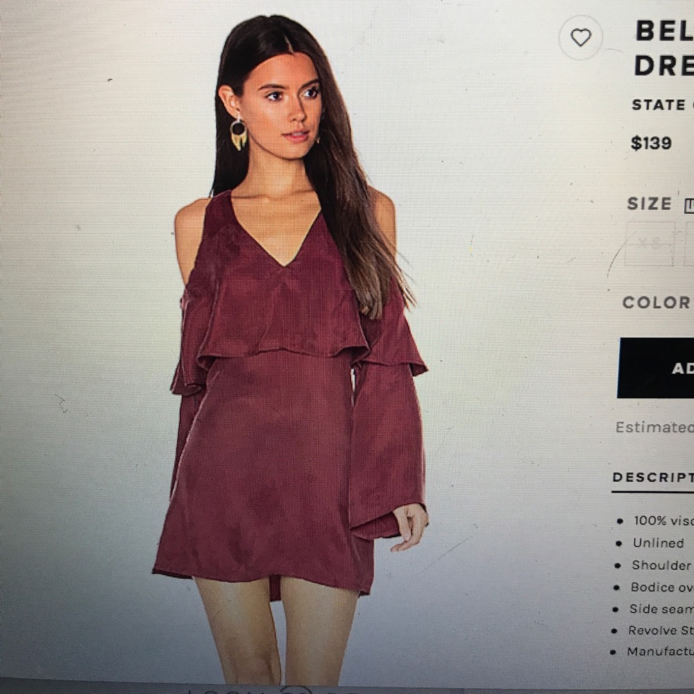 State of Mind cold Shoulder Belle Dress
