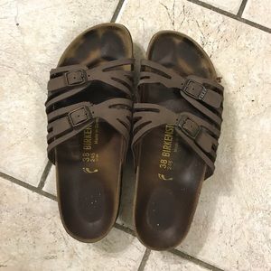 Birkenstock Granada Sandals, Brown and Bronze