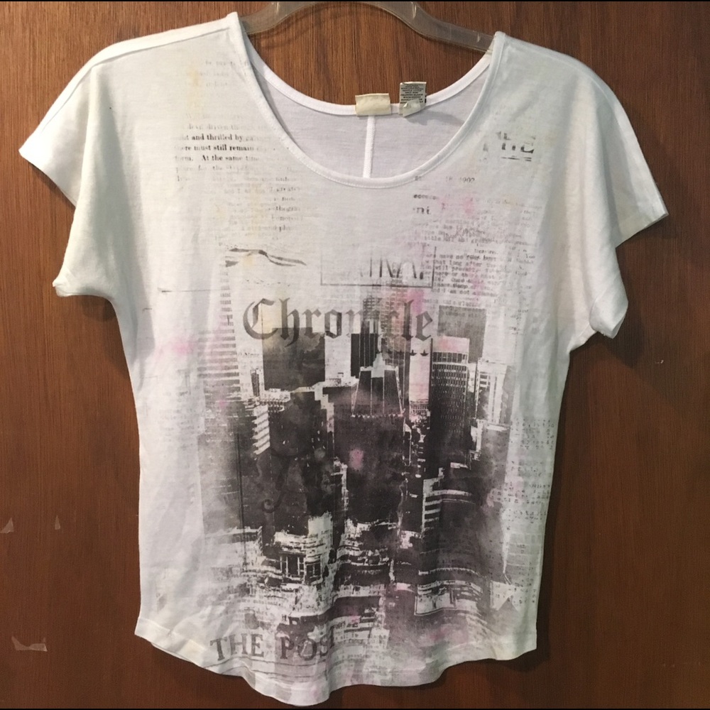 Mudd news print tee
