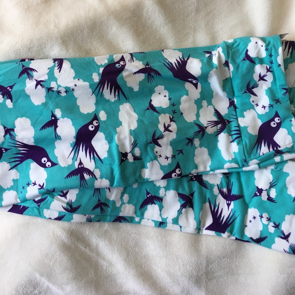 LuLaRoe T/C Leggings Tall&Curvy "Birds" NEW