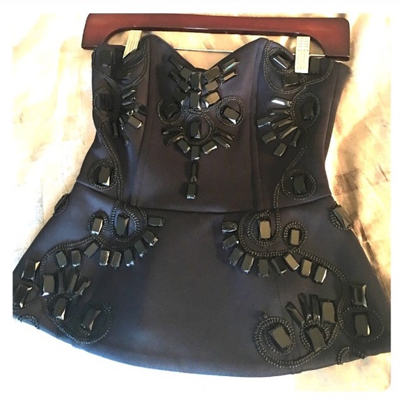 ASOS Tops - Navy Bustier