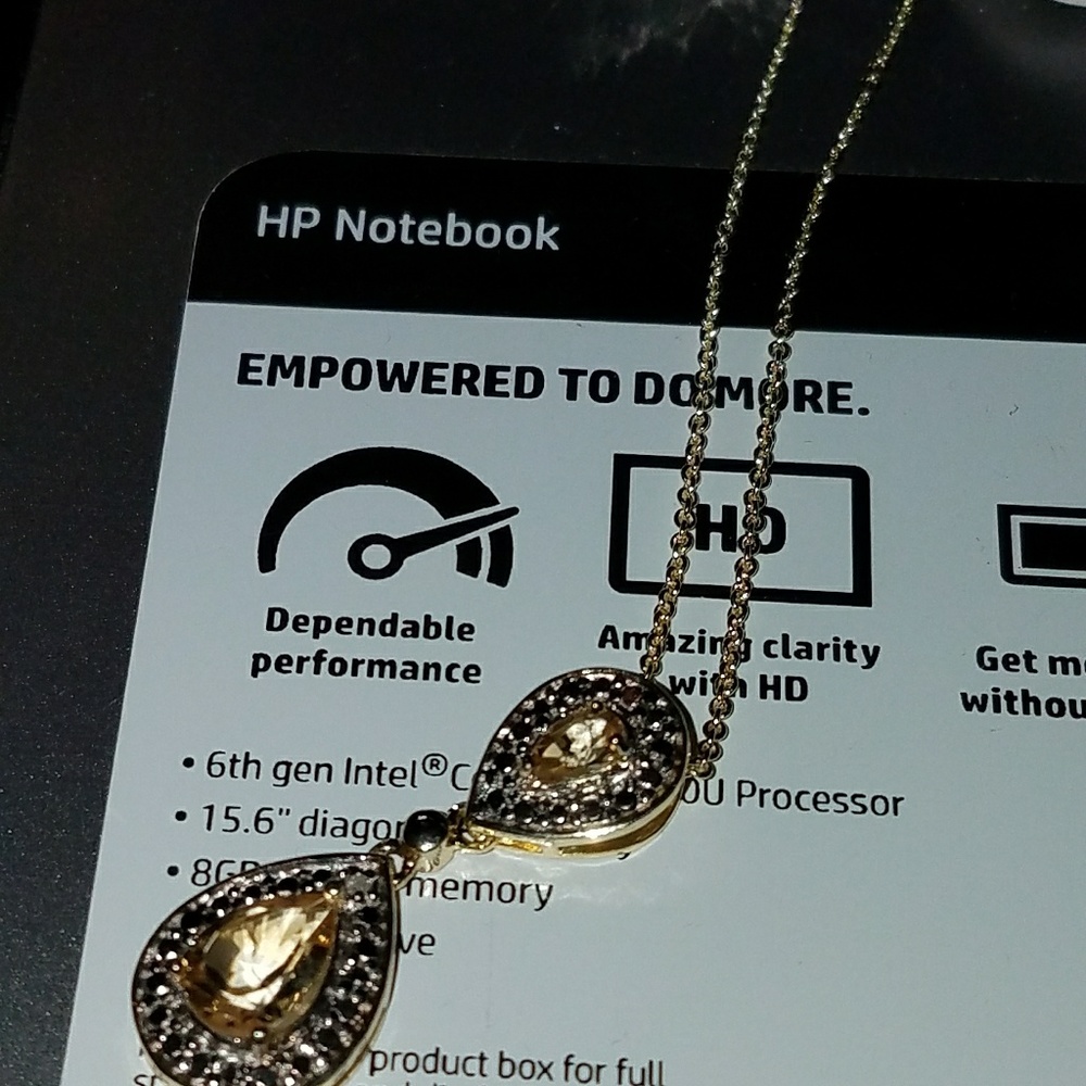 Teardrop Citrine necklac3