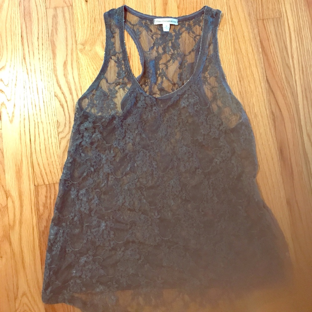 Razorback lace tank