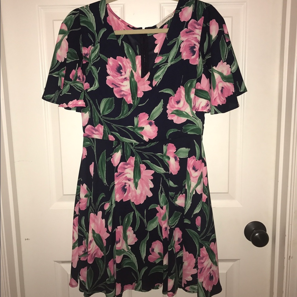 Floral chiffon dress
