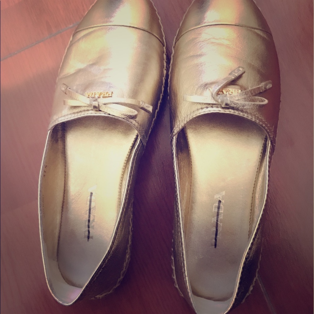 Authentic Prada bow espadrilles