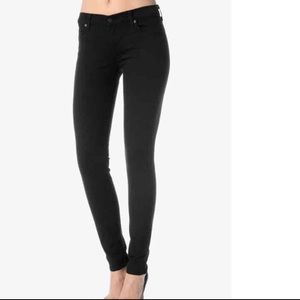 7 for all mankind Gwenevere black skinny jean