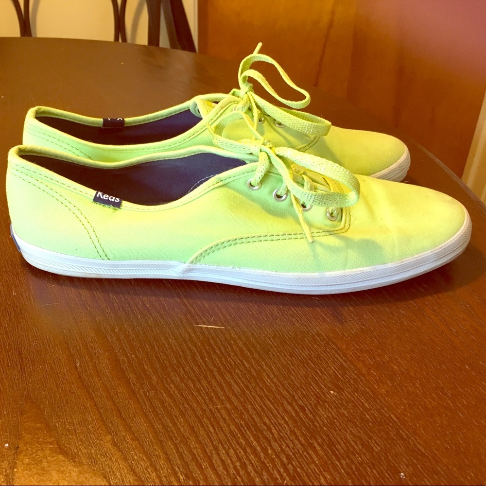 Keds lime green Canvas tennis shoes