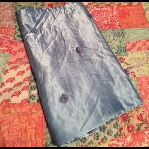 Pottery Barn Teen Blue Pom Pom Throw