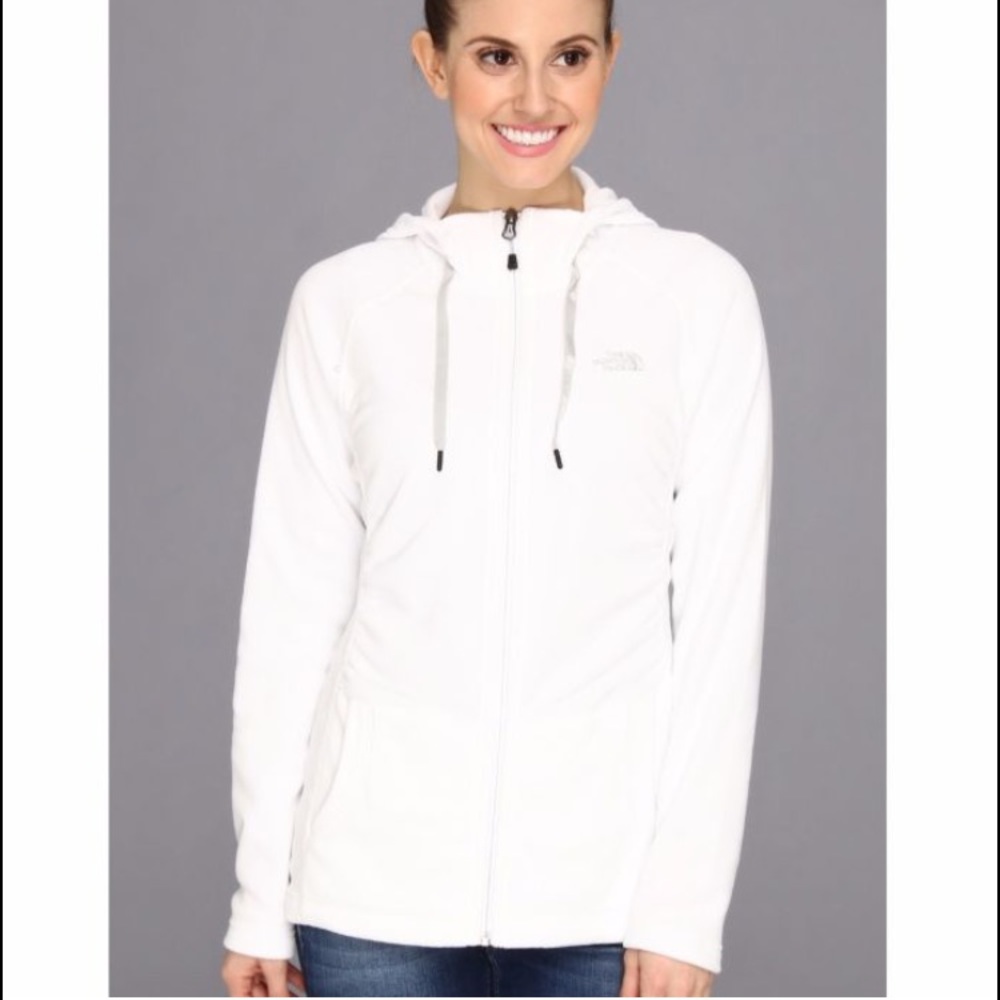 Women North face fleece mezzaluna hoodie jacket XS