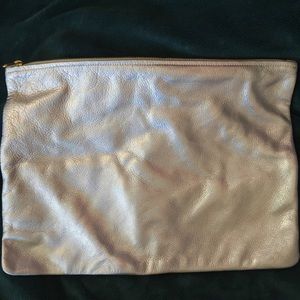 American Apparel Silver Iridescent Carryall Pouch