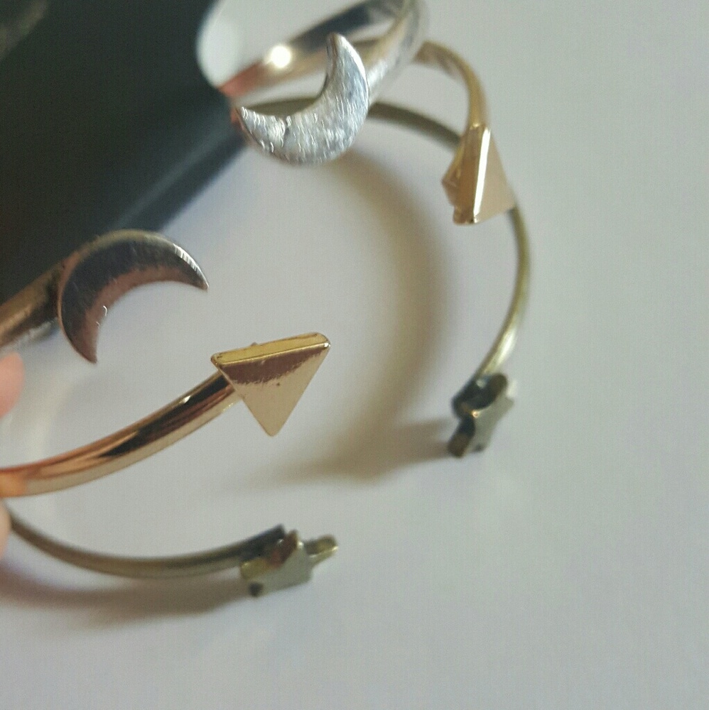 Brand new bracelets moon, arrows, and stars