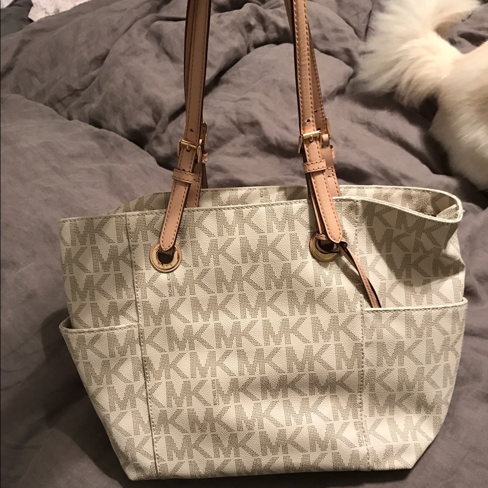 MK monogram canvas bag