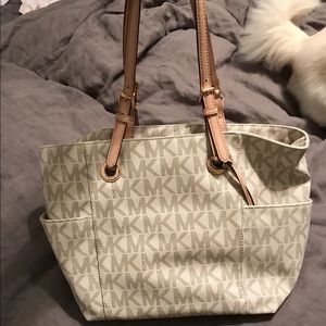 MK monogram canvas bag