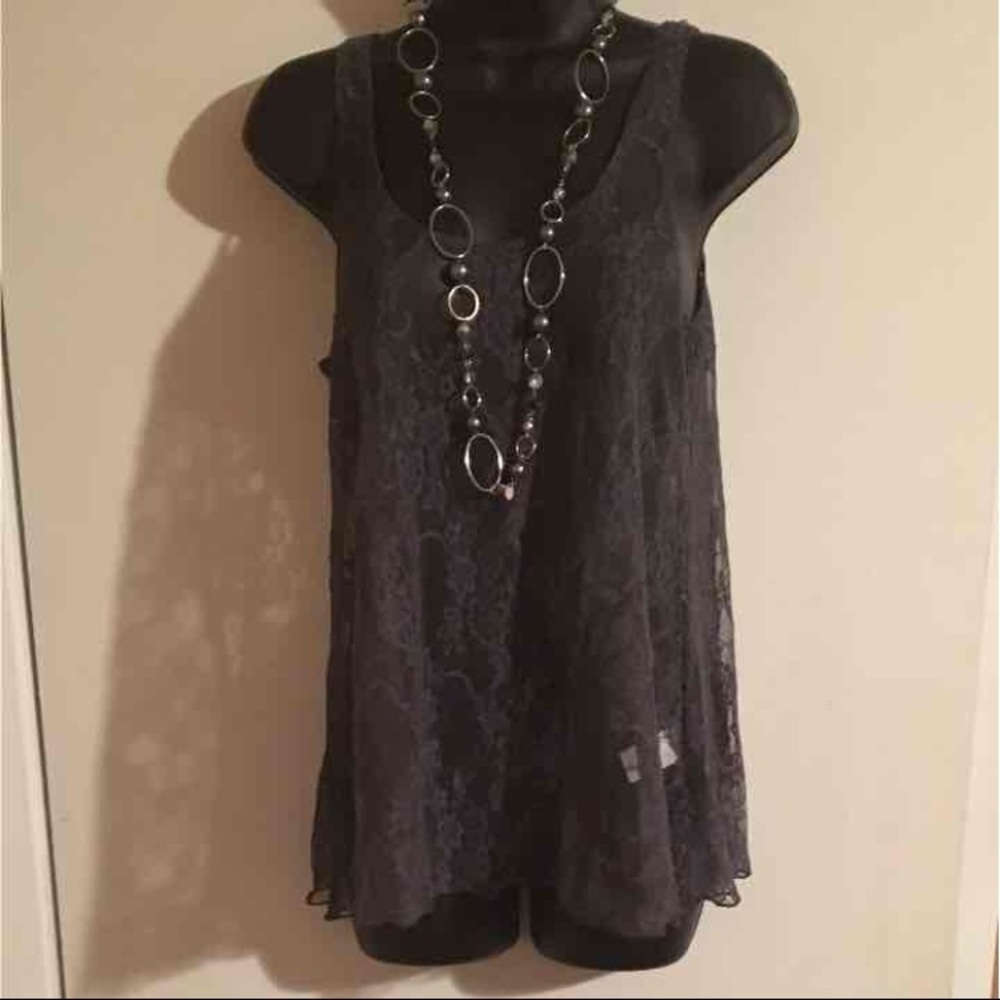 Grey Lace Camisole