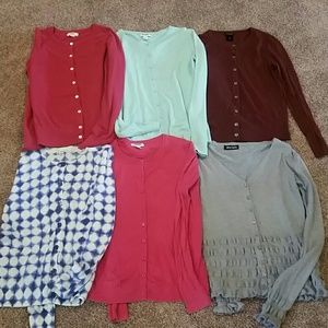 Bundle of 6 Women's cardigans