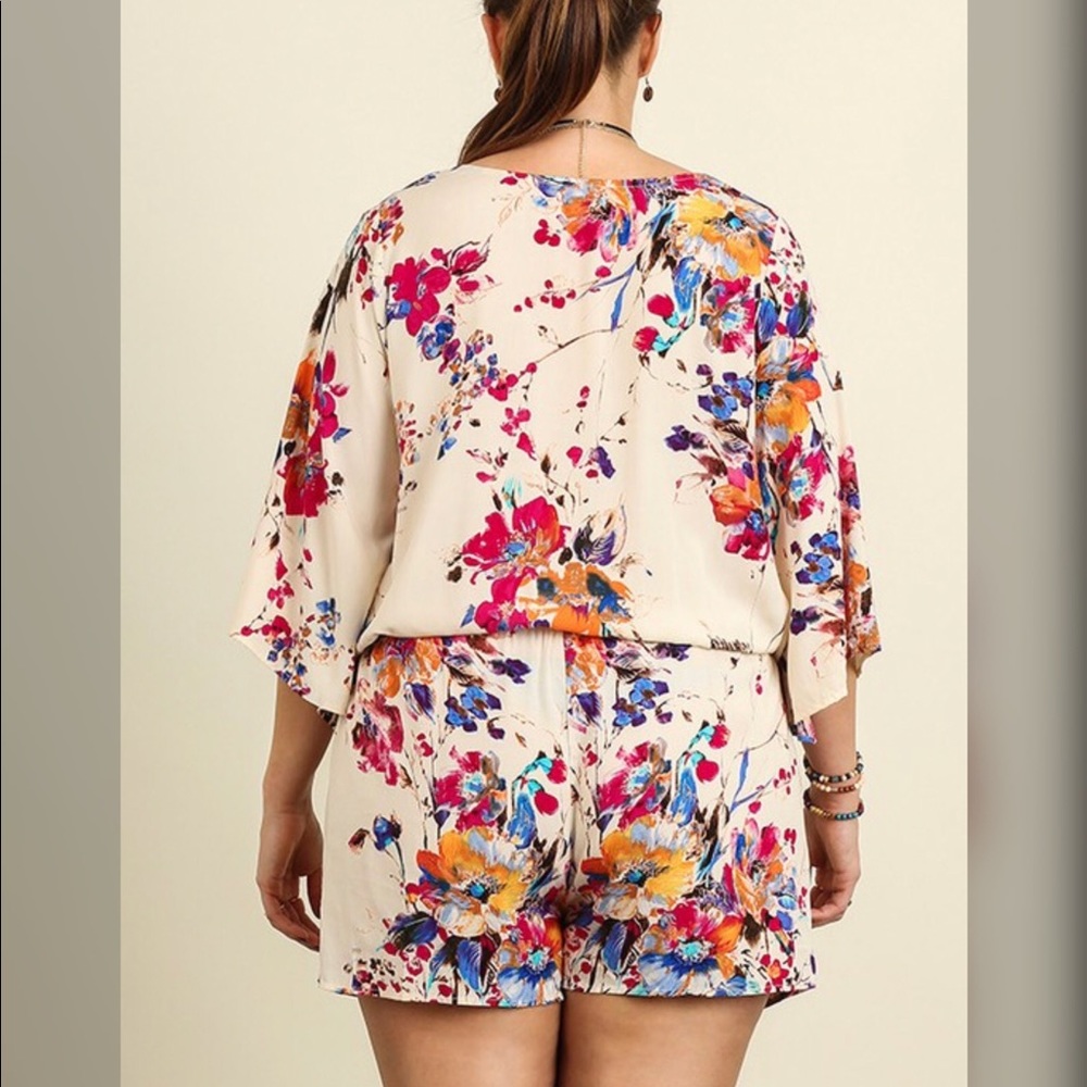 FLORAL PRINT ROMPER - Picture 3 of 4