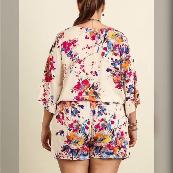 FLORAL PRINT ROMPER - Picture 3 of 4