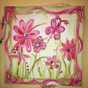 Floral picture frame