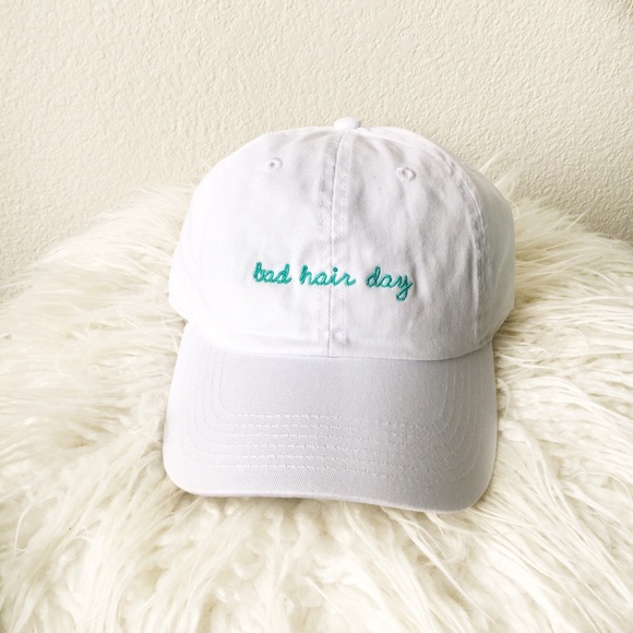 Accessories - •FINAL PRICE CLEARANCE• White Bad Hair Day Cap