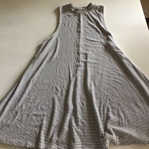 Black and white stripe tunic